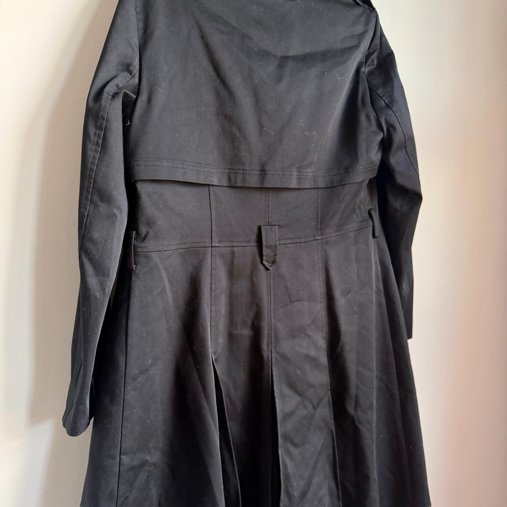 Soia & Kyo Coat Womens Small Black Asymmetrical Zip Trench Quilted Insert NWT - Picture 11 of 14